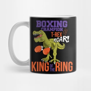 T Rex Boxing Roar Illustration Mug